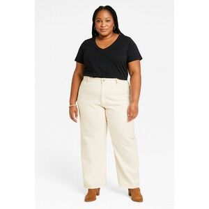 Universal Thread High-Rise Wide Leg Jeans Off-White 18 New With Tags